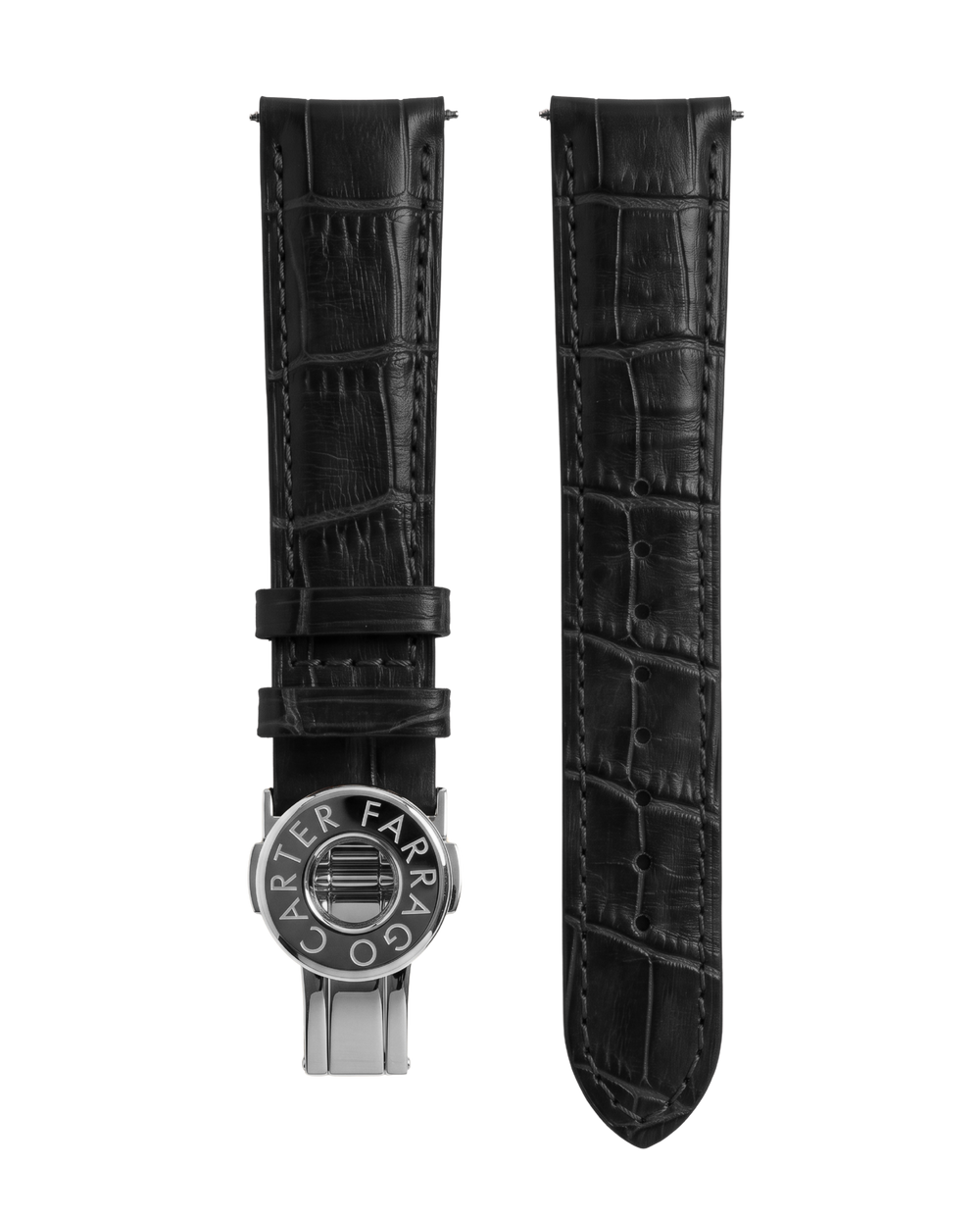 Jet Black with Silver Buckle