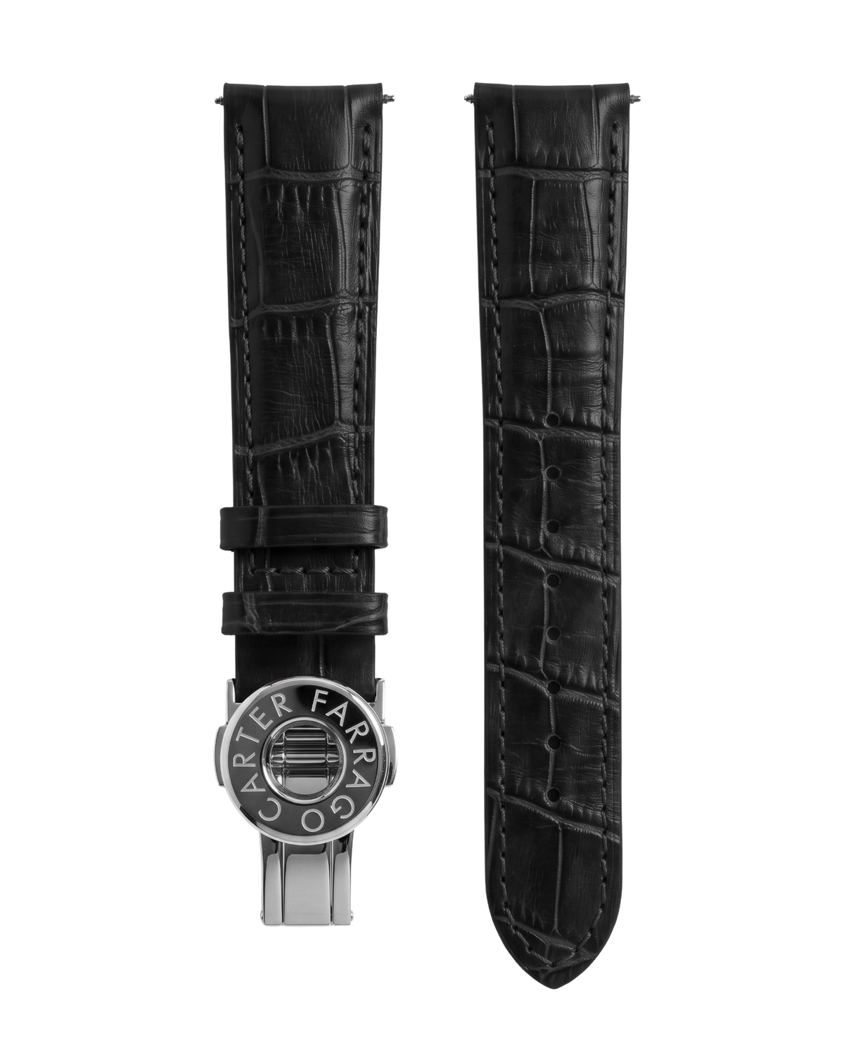Jet Black with Silver Buckle