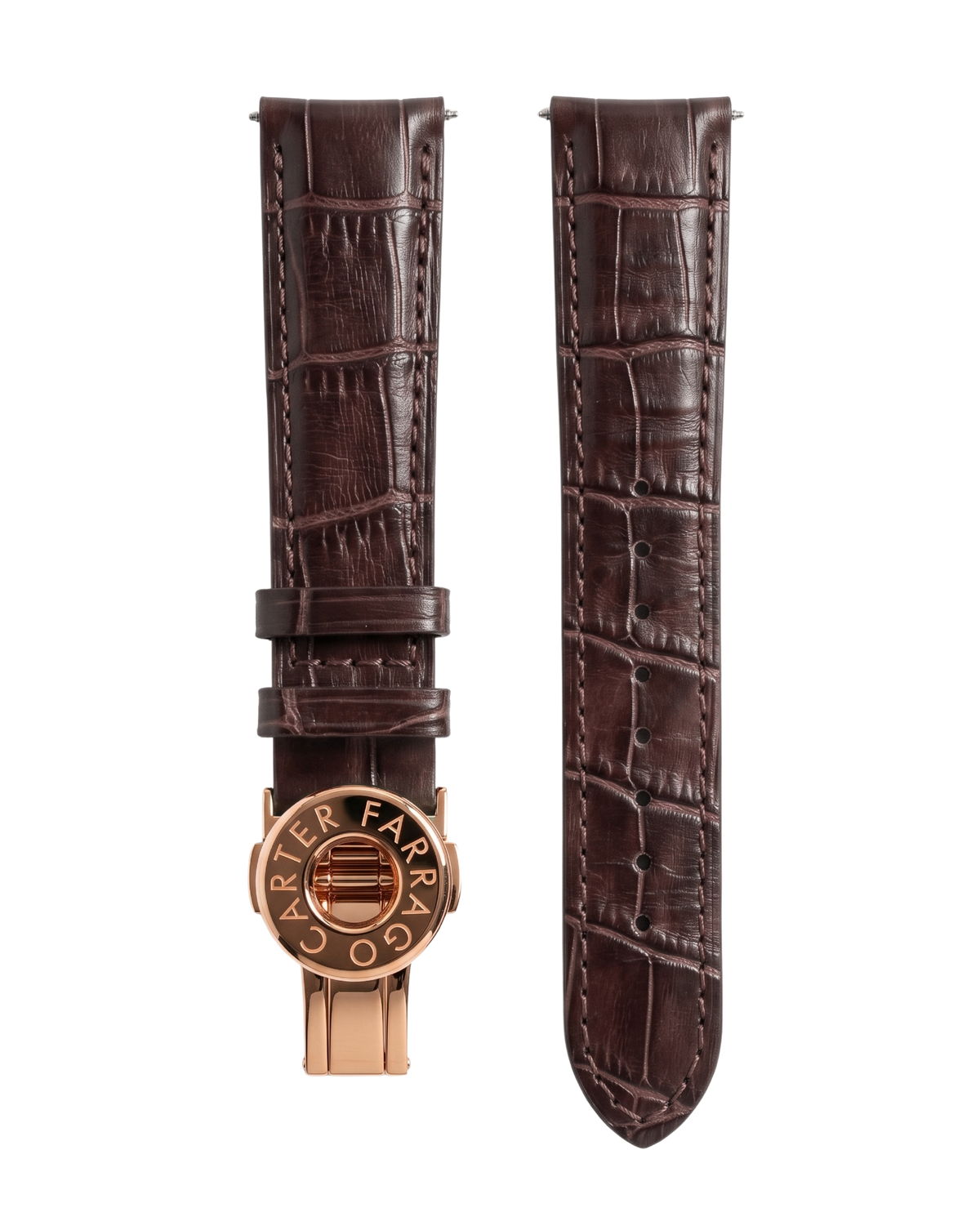 Walnut Brown with Rose Gold Buckle